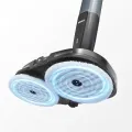 TESLA GlideStar GQ500 - underside view of two mop pads with graphics illustrating rotation