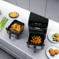 TESLA AirCook DualZone Q670 XXL - Multifunctional Dual-Zone Digital Air Fryer