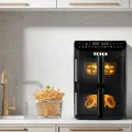 TESLA AirCook DualZone Q670 XXL - Multifunctional Dual-Zone Digital Air Fryer