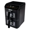 TESLA AirCook DualZone Q670 XXL - Multifunctional Dual-Zone Digital Air Fryer