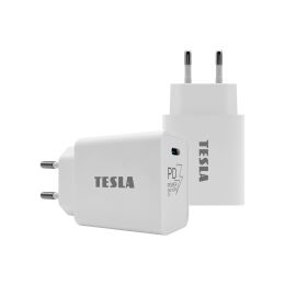 TESLA Power Charger T100 - 20 W PD 3.0/PPS Fast Charger (White)