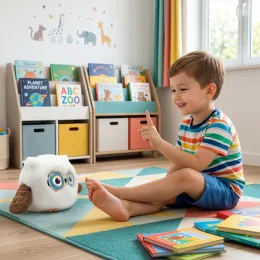 TESLA Bambino Buddy AI OWL - a smart plush owl for kids